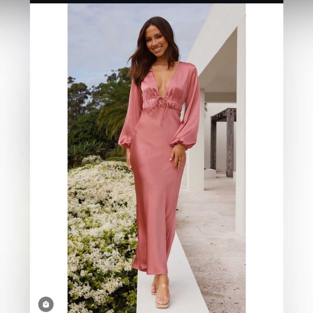 New with tags. Long sleeve bridesmaid dress